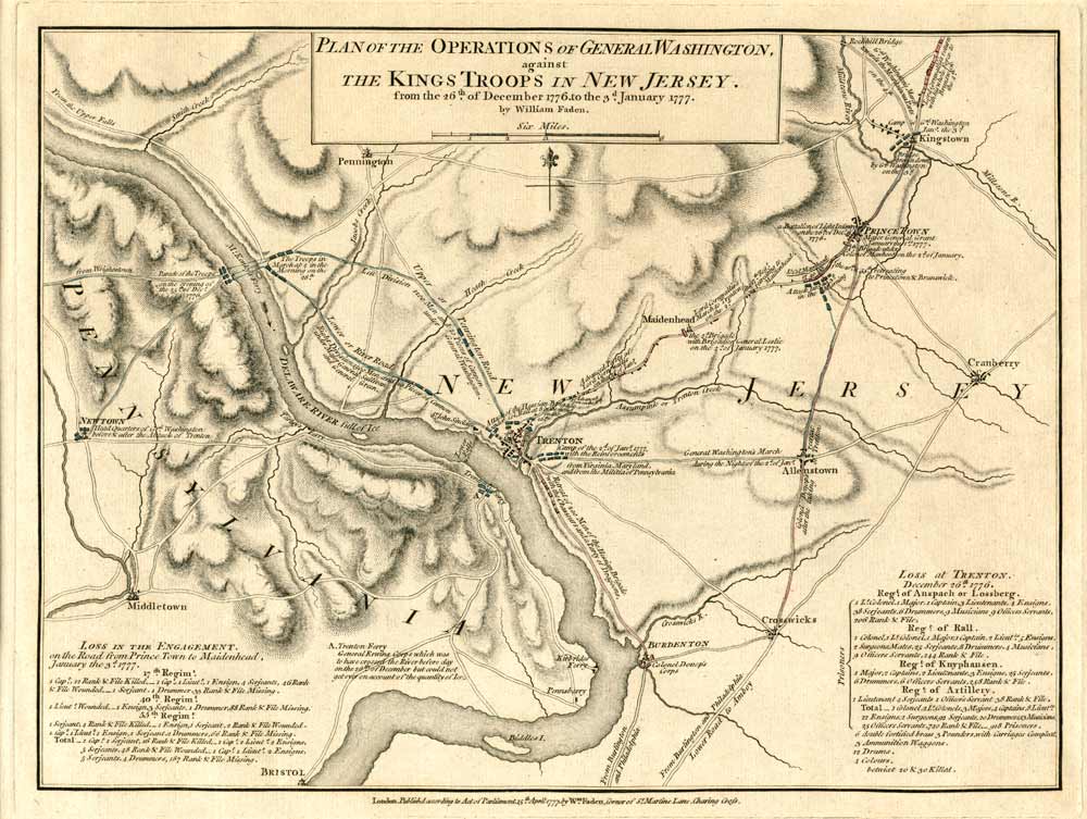 Plan of the operations of General Washington