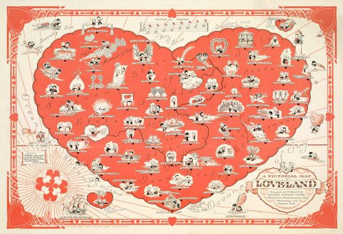A pictorial map of Loveland