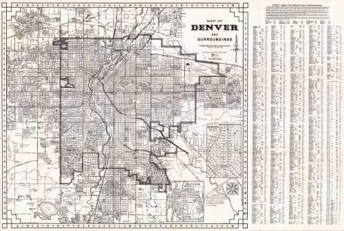 Map of Denver and Surroundings