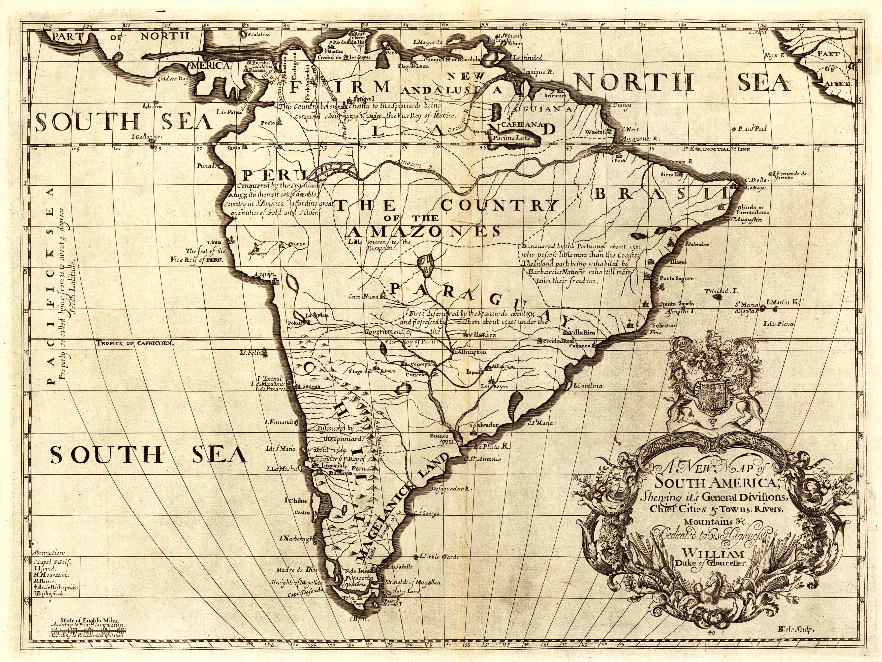 A new map of South America A new map of South America