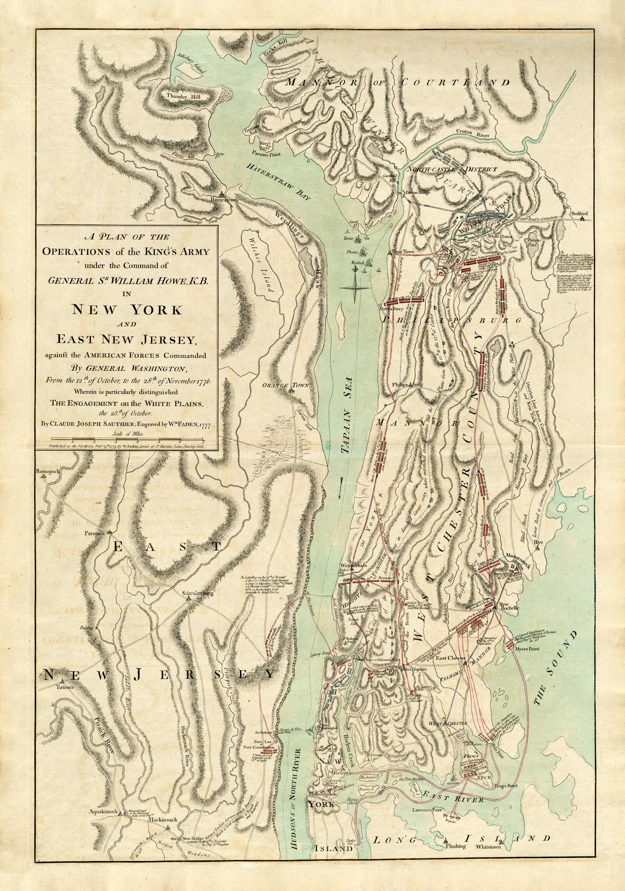A Plan of the Operations of the King's Army under the Command of General Sr. William Howe A Plan of the Operations of the King's Army under the Command of General Sr. William Howe