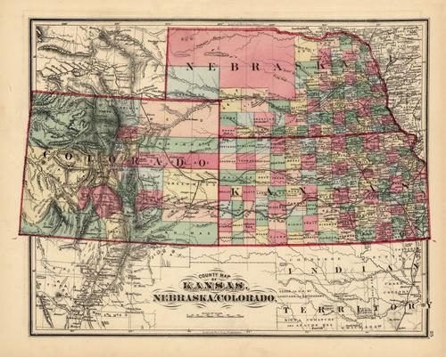 County Map of Kansas