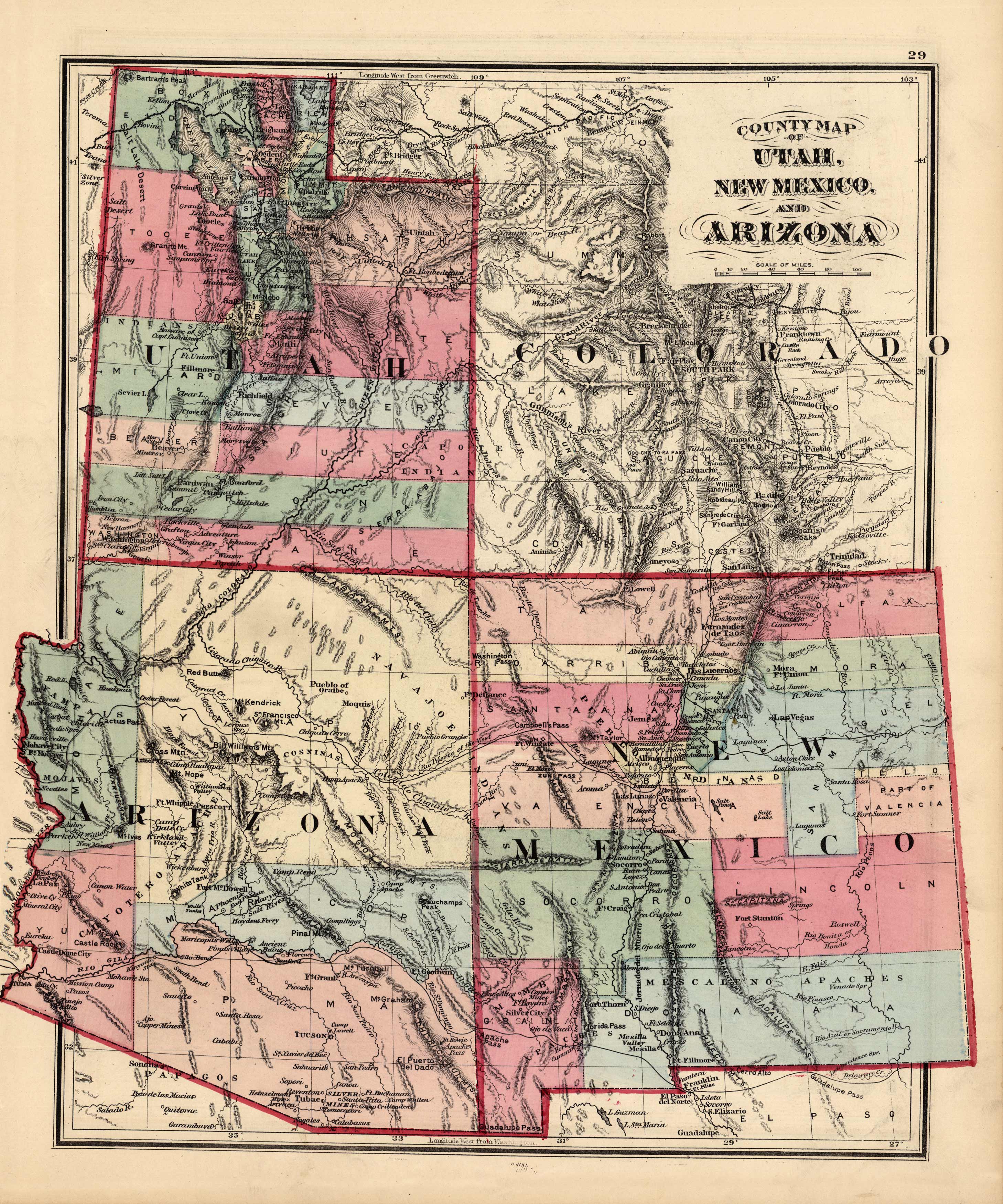County Map of Utah