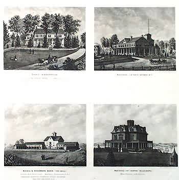 Prints of Four Homes in New York