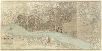 Old map of Calcutta