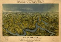 Panorama of the Seat of War - Birds Eye View of Kentucky and Tennessee Showing Cairo and Part of the Southern States