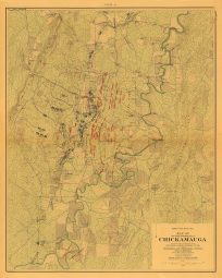 Map of the Battlefield of Chickamauga