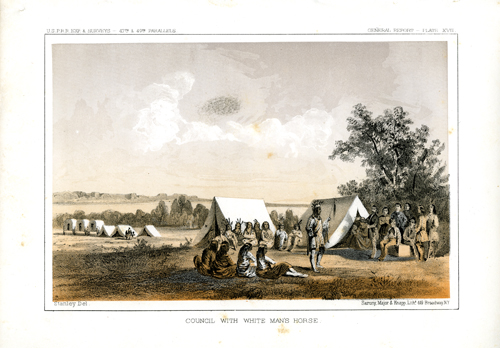 Council with White Man's Horse