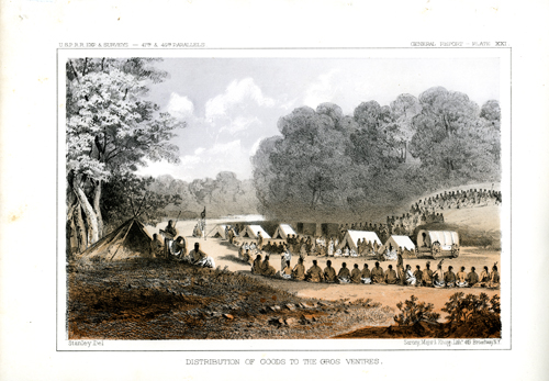 Distribution of Goods to the Gros Ventres Distribution of Goods to the Gros Ventres