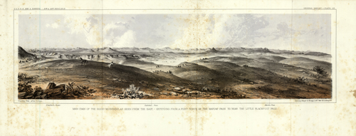 Main Chain of the Rocky Mountains as seen from the East - Extending from a Point North of the Marias Pass to near The Little Blackfoot Pass