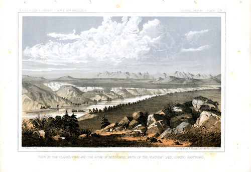 View of the Clark's Fork and the Ridge of the Mountains