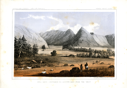 Hell Gate - Entrance to Cadotte's Pass from the West