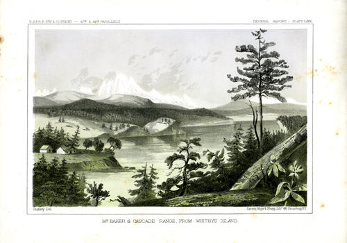 Mt. Baker & Cascade Range from Whitby's Island Mt. Baker & Cascade Range from Whitby's Island