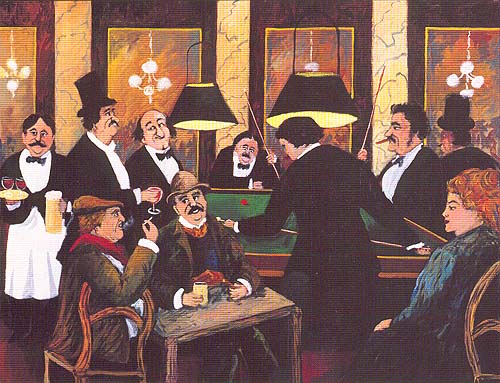 Guy Buffet - Billiards (Limited Edition Silk Screen)