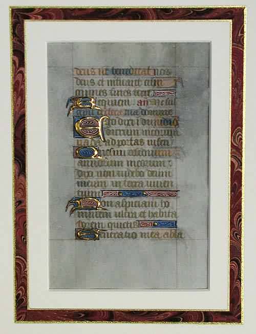 15th Century Medieval Book of Hours Leaf