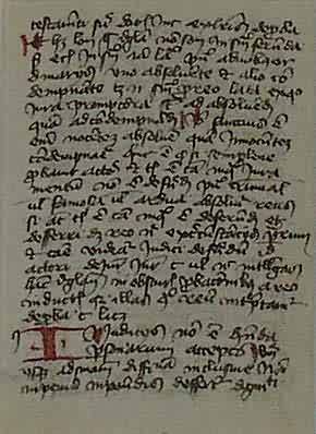 Canon Law Treatise - Legal Writing by an English Scribe