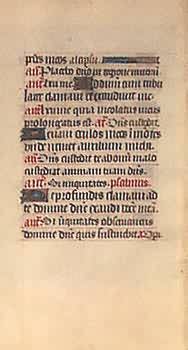 Book of Hours Leaf (Psalm 114 & 129) Book of Hours Leaf (Psalm 114 & 129)