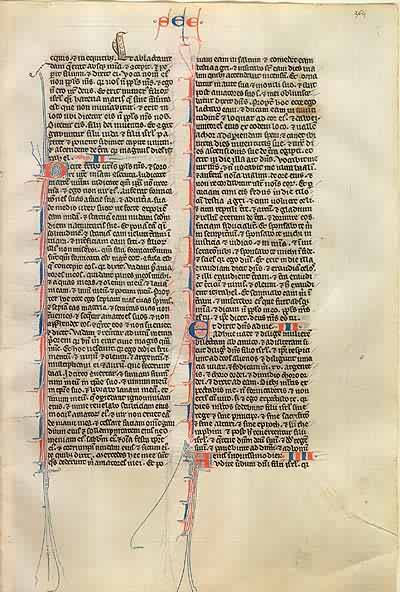 Medieval Bible Leaf