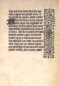 Book of Hours Leaf (Elaborate Panel Decoration) Book of Hours Leaf (Elaborate Panel Decoration)