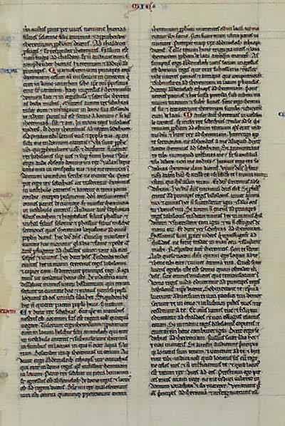 13th Century Medieval Bible Leaf