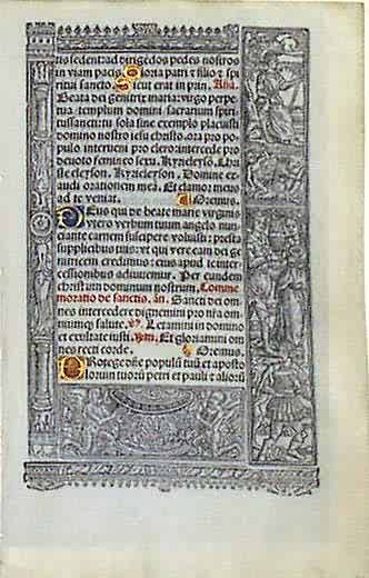Renaissance Book of Hours Leaf
