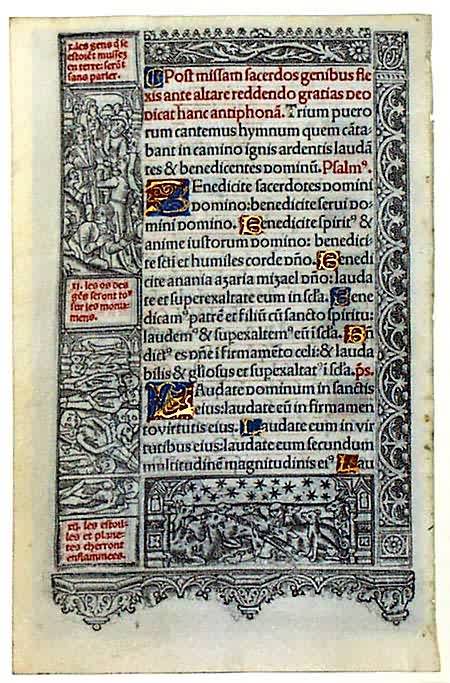 Book of Hours Leaf: Daniel 3 Book of Hours Leaf: Daniel 3