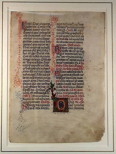 Missal Leaf Sano di Pietro Workshop Missal Leaf Sano di Pietro Workshop