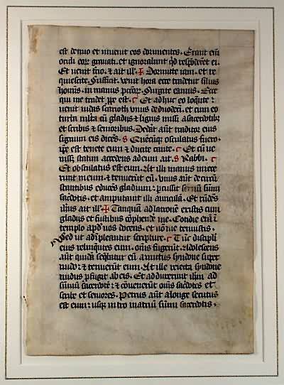 Missal Leaf Mark 14