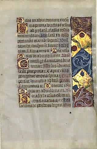 Book of Hours Leaf Book of Hours Leaf