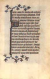 Medieval Prayer Book Leaf Medieval Prayer Book Leaf