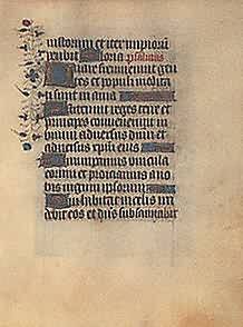 Book of Hours Leaf Book of Hours Leaf