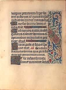 Book of Hours Leaf (Elaborate Panel Borders) Book of Hours Leaf (Elaborate Panel Borders)
