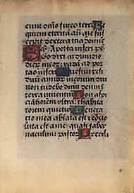 Book of Hours Leaf