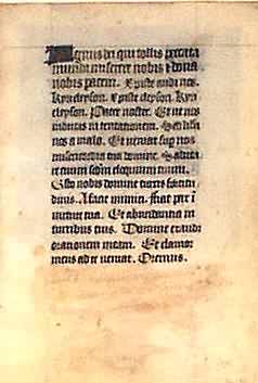 Book of Hours Leaf Book of Hours Leaf