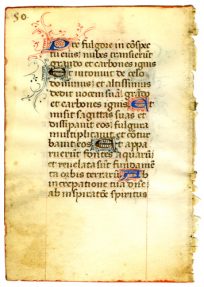 Medieval Psalter Leaf