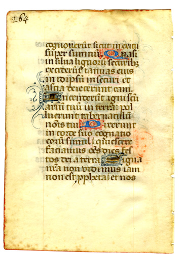 Medieval Psalter Leaf