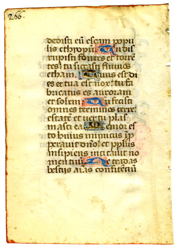 Medieval Psalter Leaf