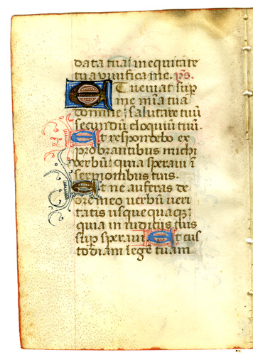 Medieval Psalter Leaf