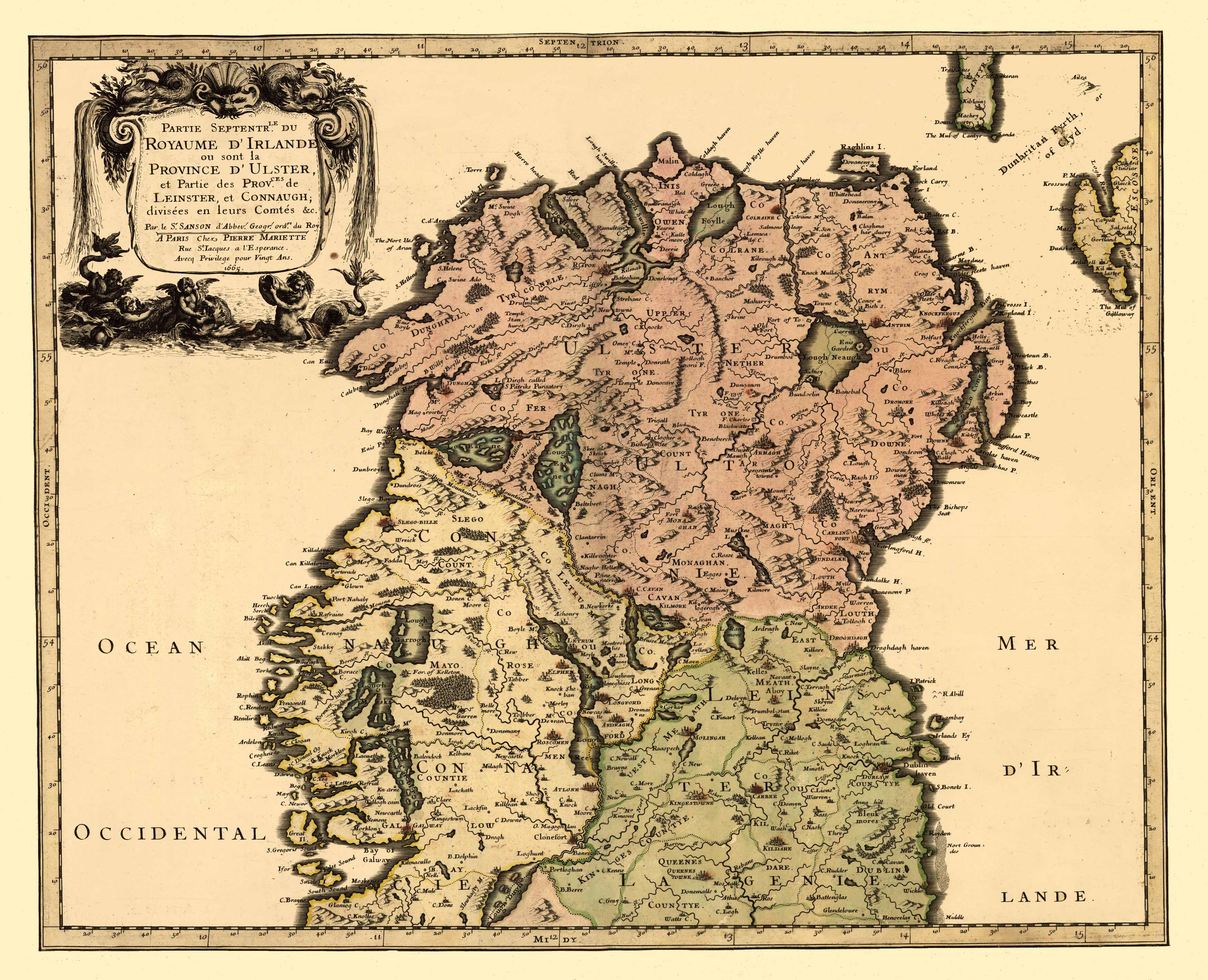 Ireland North in 1665