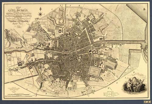 Old map of Dublin