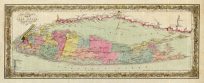 Travellers Map of Long Island