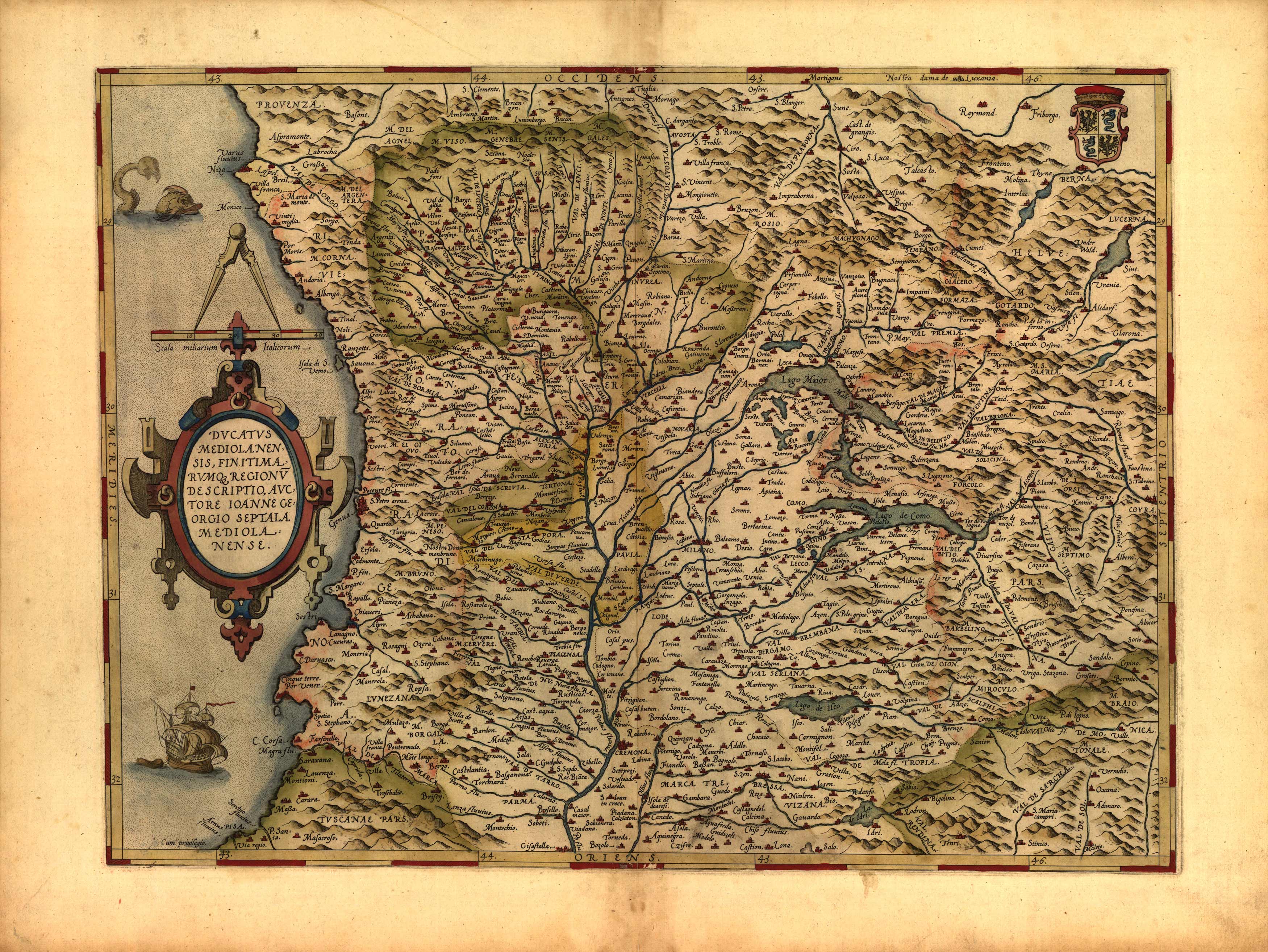 Old map of Milan Old map of Milan