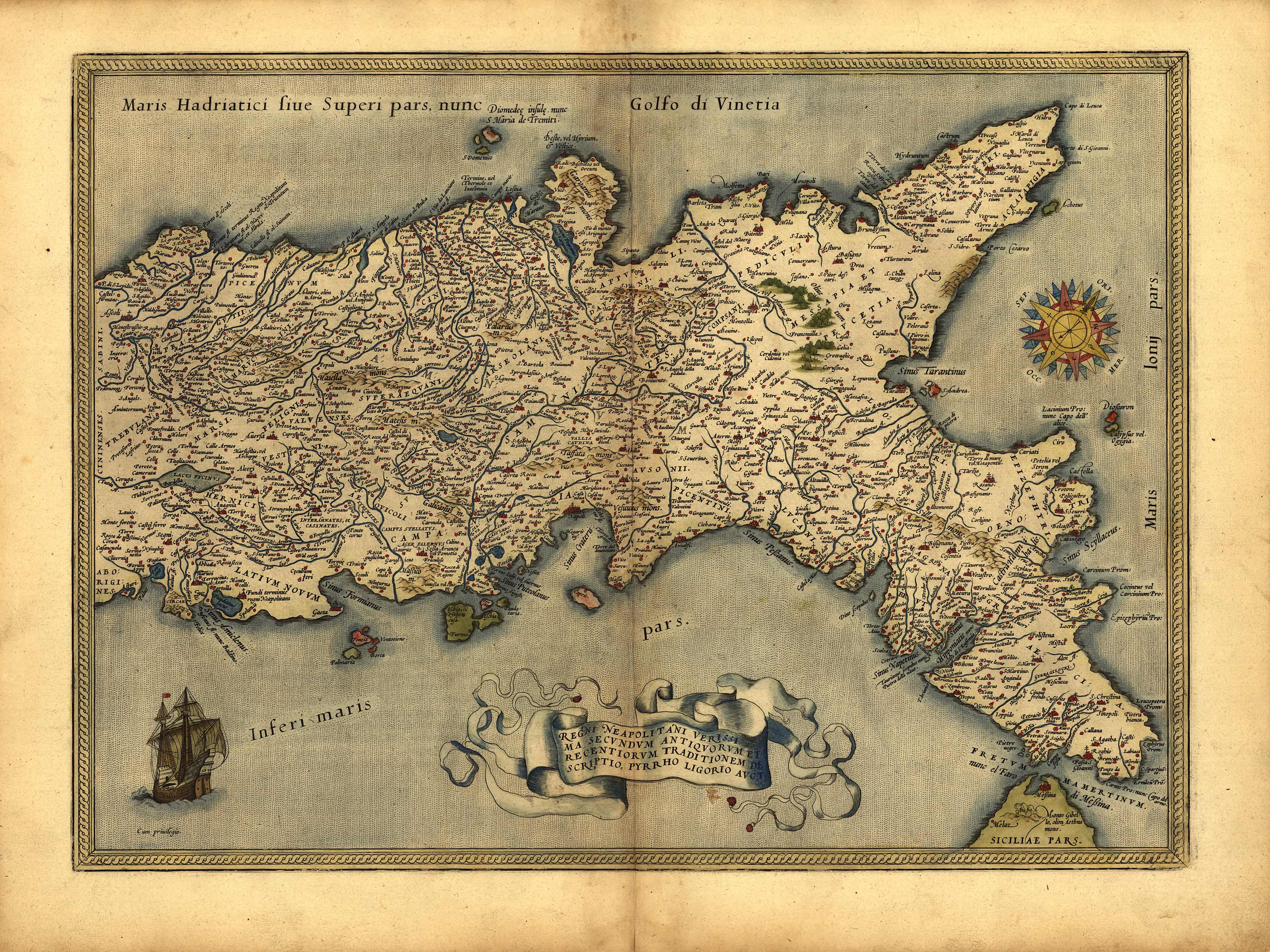 Old map of Naples Old map of Naples