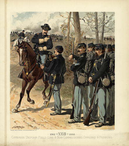 Campaign Uniform Field Line Non-Commissioned Officers and Privates 1861-1866