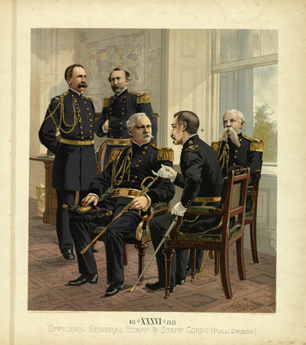 Officers General Staff and Staff Corps. (Full Dress) 1888