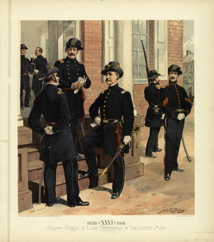 Staff Field and Line Officers and Enlisted Men 1858-1861