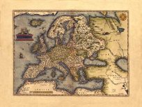 Old map of Europe