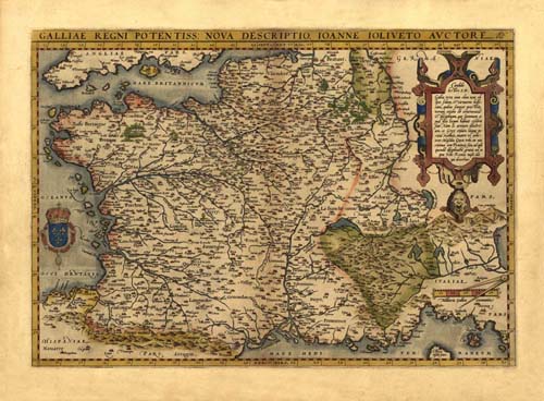 Old map of France
