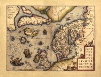 Old map of Scandinavia