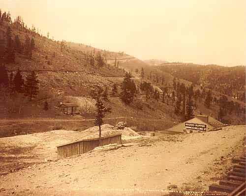View of Puzzler Mine on the Denver Boulder & Western Railroad